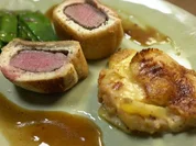 Lammrücken im Tramezzinimantel mit Kartoffelgratin - Rezept - Bild Nr. 16315