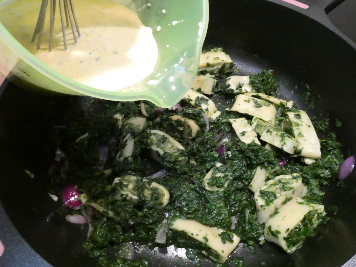 Gemüse Maultaschen Spinat Auflauf - einfach - von Sheeva1960