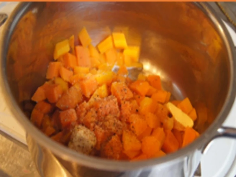 Rezept: Gebratener Chicorée mit Möhren-Süßkartoffel-Stampf und Buletten von gestern Bild Nr. 11 Gebratener Chicorée mit Möhren-Süßkartoffel-Stampf und Buletten von gestern - Rezept - Bild Nr. 11