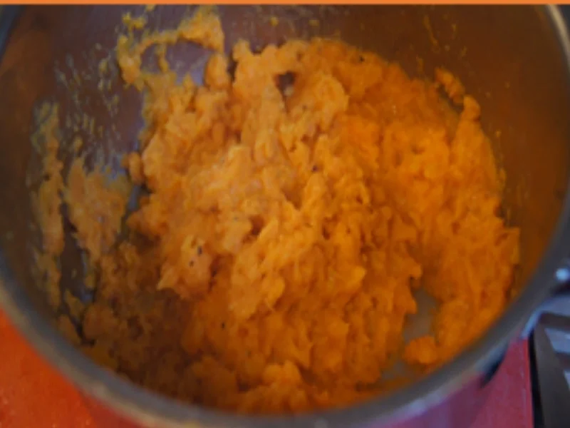 Schlemmerfilet mit Rote-Bete-Salat und Möhren-Süßkartoffel-Stampf - Rezept - Bild Nr. 9