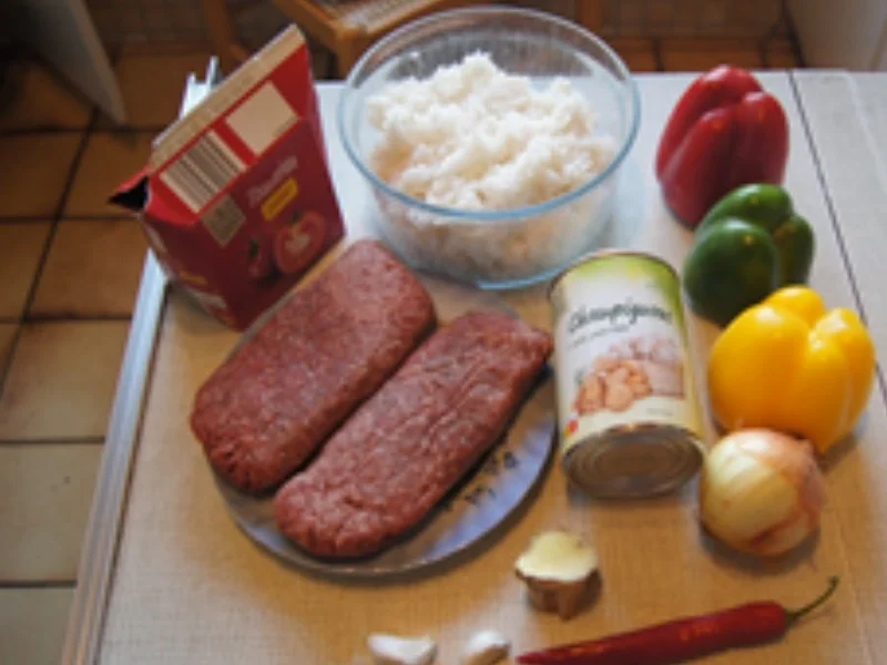 Rezept: Bunte Pfanne mit Gemüsemix, Hackfleisch und Basmatireis Bild Nr. 16316 Bunte Pfanne mit Gemüsemix, Hackfleisch und Basmatireis - Rezept - Bild Nr. 16316