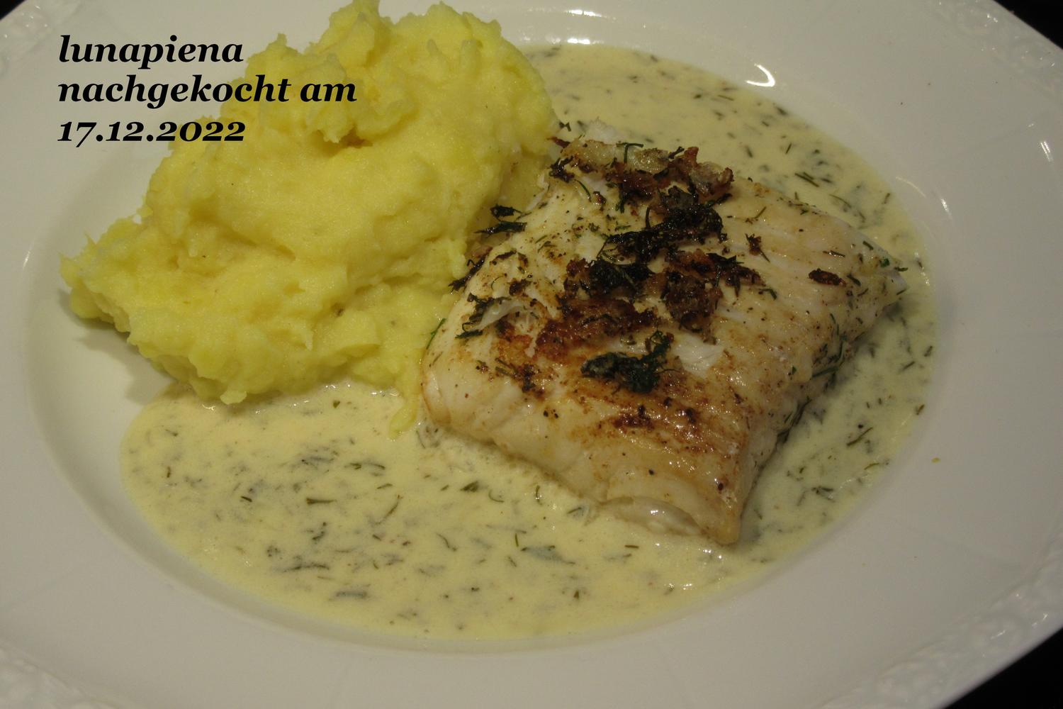 Fisch: Fischfilets in einer Zitronen-Butter-Dill-Soße - Rezept - kochbar.de