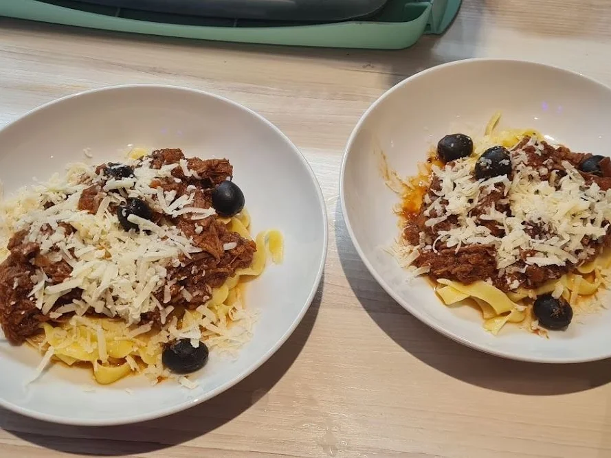 gezupfte Bolognese mit Oliven - Rezept - Bild Nr. 16337