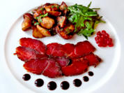 Hirsch-Schinken mit gebratenen Steinpilzen - Rezept - Bild Nr. 2