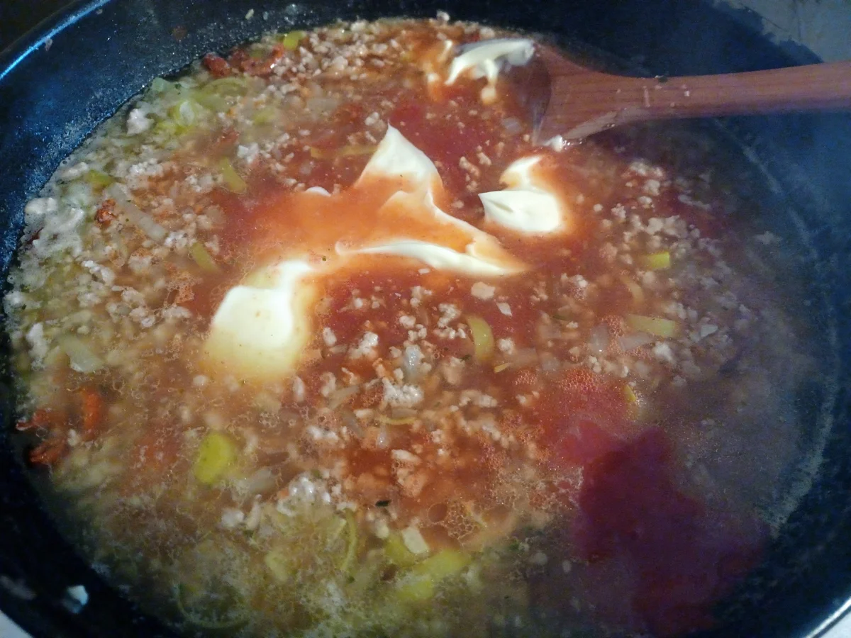 Rezept: Käse - Hackfleisch - Suppe zur kochbar Challenge Dezember 2022 Bild Nr. 16351 Käse - Hackfleisch - Suppe zur kochbar Challenge Dezember 2022 - Rezept - Bild Nr. 16351