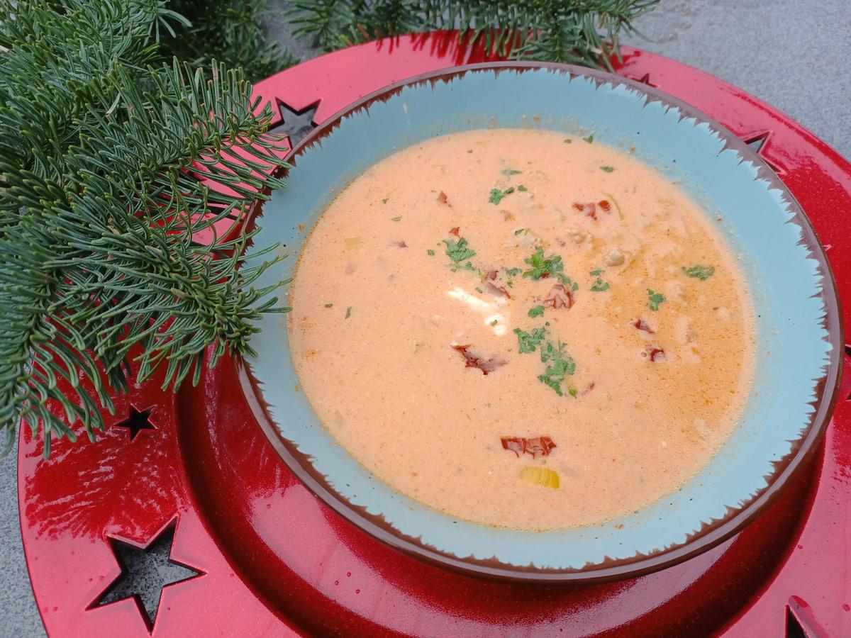 Käse - Hackfleisch - Suppe zur kochbar Challenge Dezember 2022 - Rezept