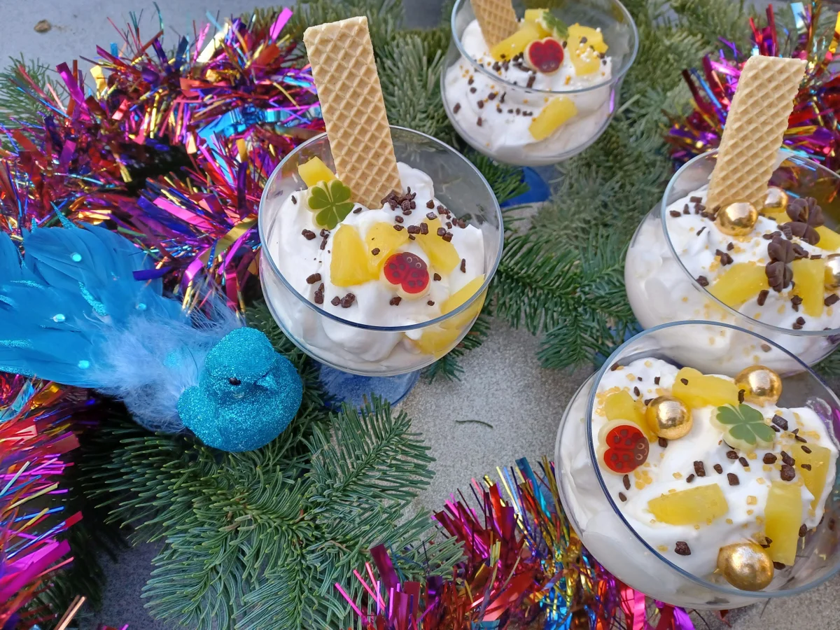 Kokos - Sahne - Dessert zur kochbar Challenge Dezember 2022 - Rezept - Bild Nr. 16343