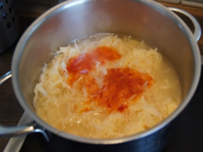 Geräucherte Schweinehaxe mit Sauce, pikanten Sauerkraut und Seidenknödel - Rezept - Bild Nr. 14