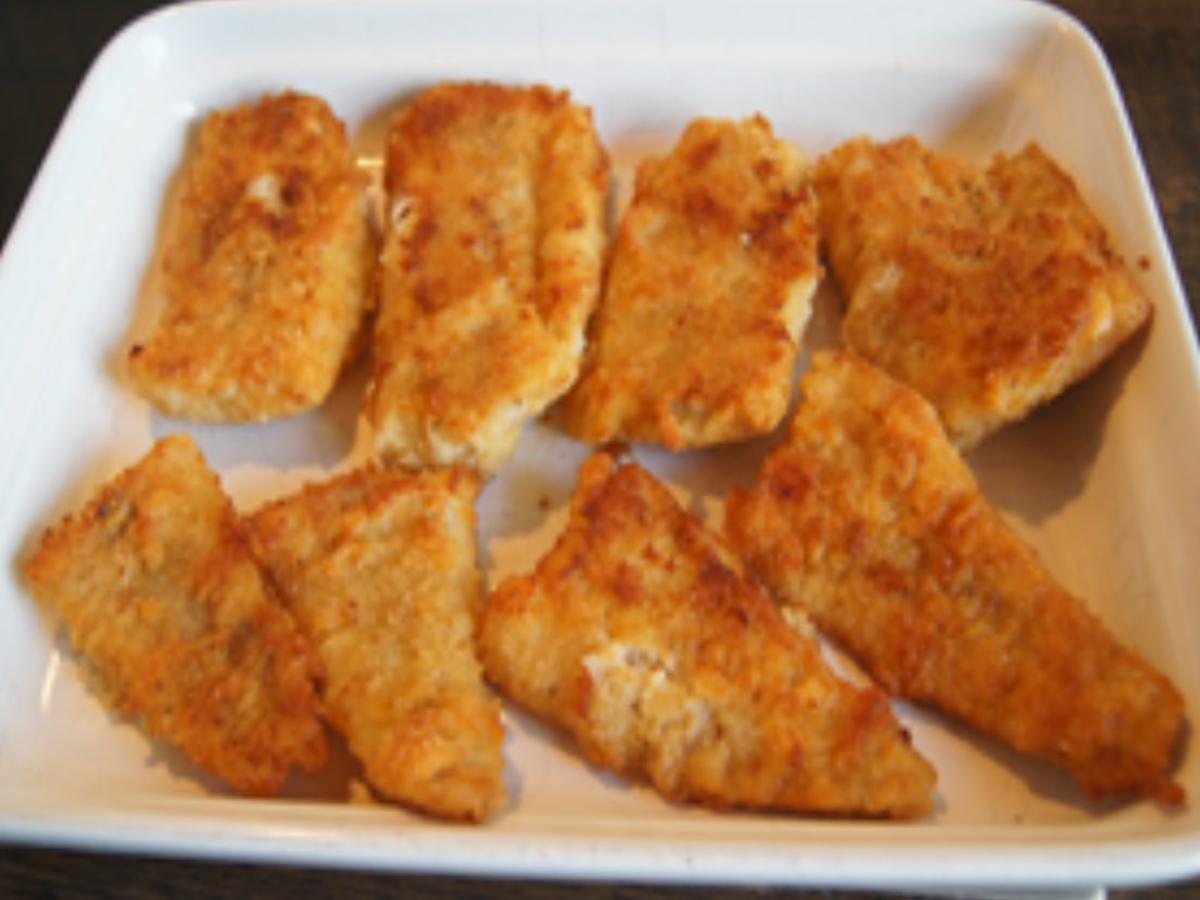 Bratfisch mit Bechamelkartoffeln und Chinakohlsalat - Rezept - Bild Nr. 16351