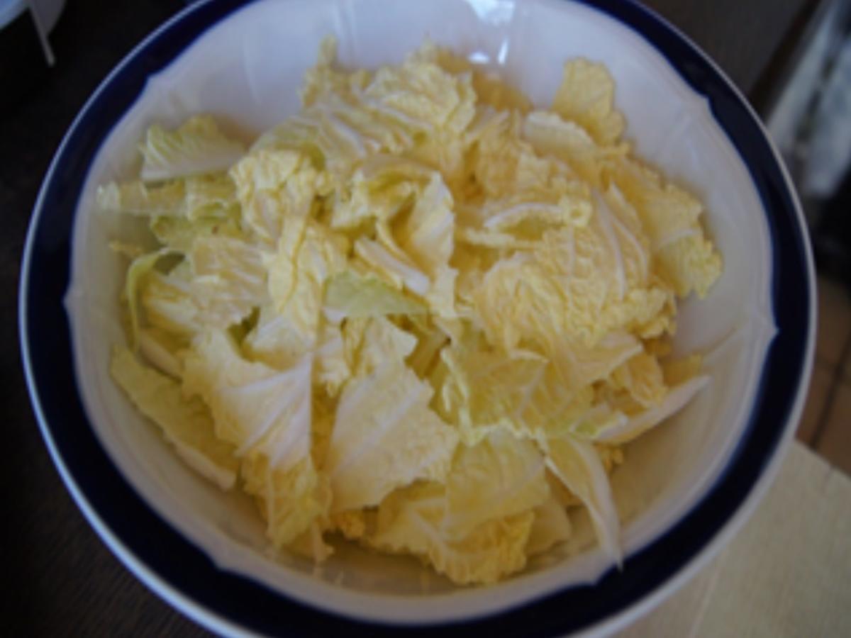 Bratfisch mit Bechamelkartoffeln und Chinakohlsalat - Rezept - Bild Nr. 16356