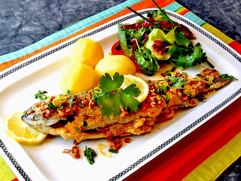 Foralle met Mandle – Forelle mit Mandeln - Rezept - Bild Nr. 2