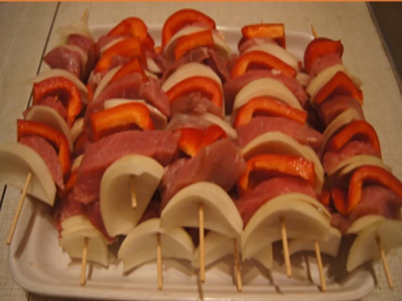 Rezept: Schaschlik mit Schweinefilet und Basmatireis Bild Nr. 6 Schaschlik mit Schweinefilet und Basmatireis - Rezept - Bild Nr. 6