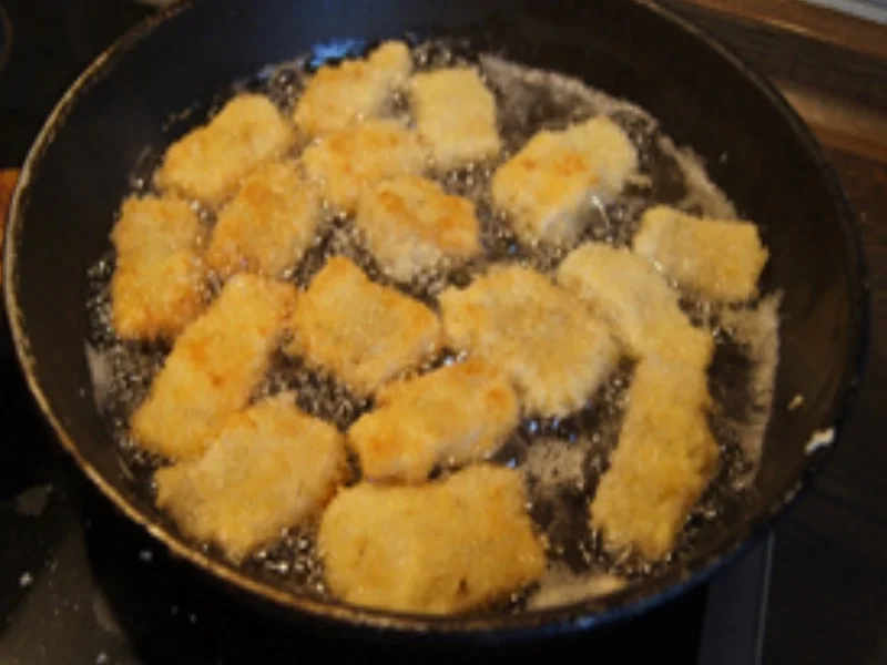 Mini-Knusper-Bratfisch mit Wok-Gemüse und Basmatireis - Rezept - Bild Nr. 8