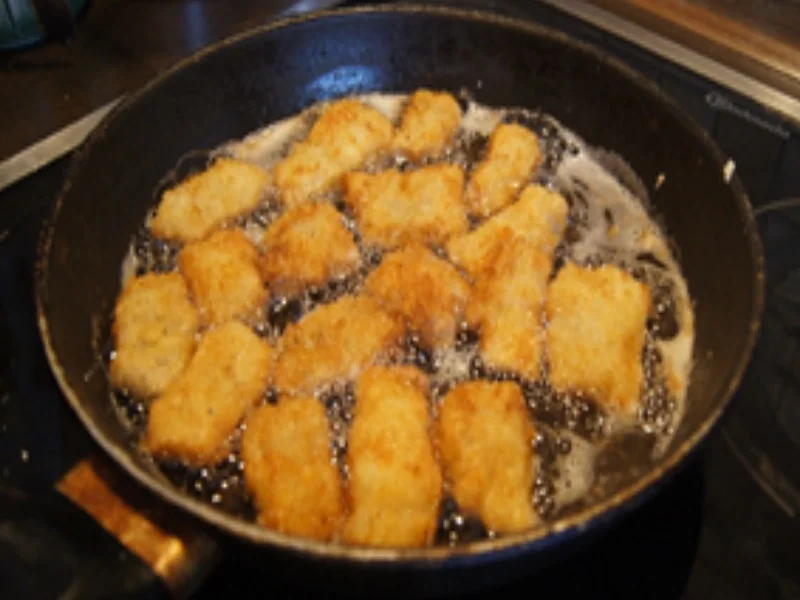 Mini-Knusper-Bratfisch mit Wok-Gemüse und Basmatireis - Rezept - Bild Nr. 9