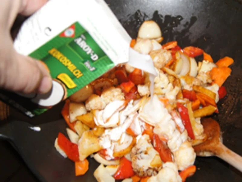 Mini-Knusper-Bratfisch mit Wok-Gemüse und Basmatireis - Rezept - Bild Nr. 14