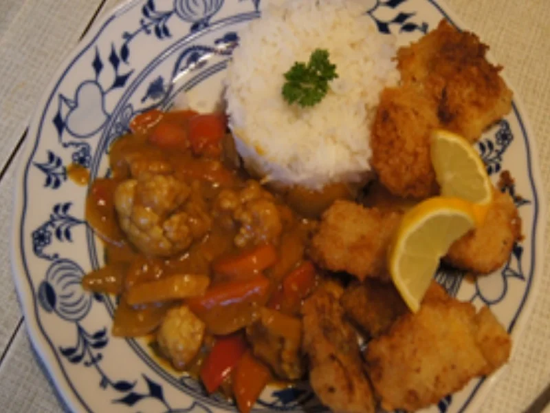 Mini-Knusper-Bratfisch mit Wok-Gemüse und Basmatireis - Rezept - Bild Nr. 17