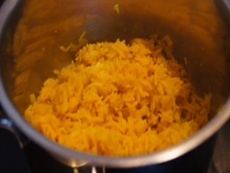 Rotes Gemüse-Garnelen-Curry mit gelben Basmatireis - Rezept - Bild Nr. 12