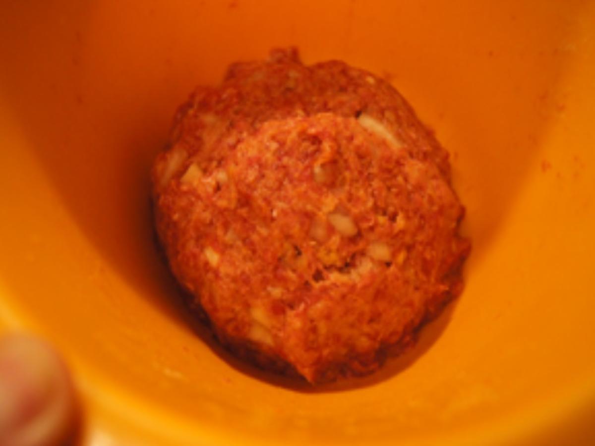 Kürbis-Süßkartoffel-Suppe mit Mettbällchen-Spieß - Rezept - Bild Nr. 16362
