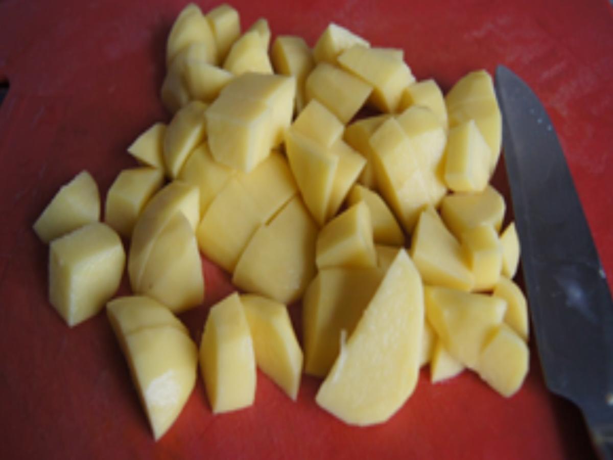 Möhren-Kartoffel-Cremesuppe mit Weißwurst-Spieß - Rezept - Bild Nr. 5