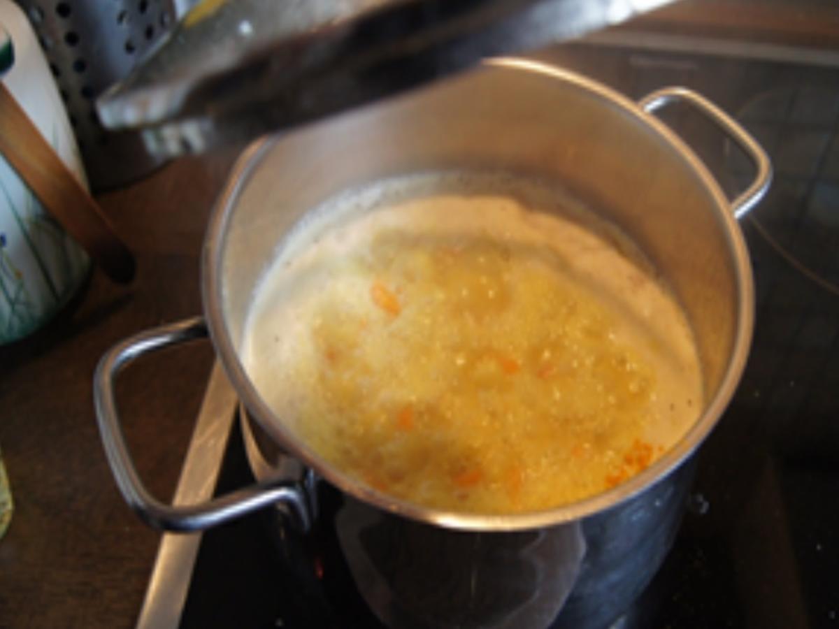 Möhren-Kartoffel-Cremesuppe mit Weißwurst-Spieß - Rezept - Bild Nr. 10