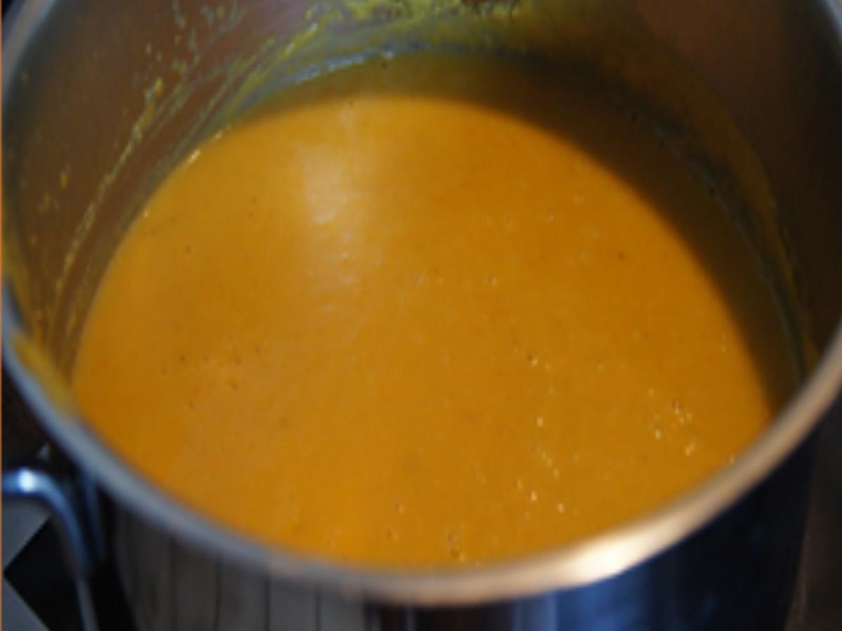 Möhren-Kartoffel-Cremesuppe mit Weißwurst-Spieß - Rezept - Bild Nr. 12