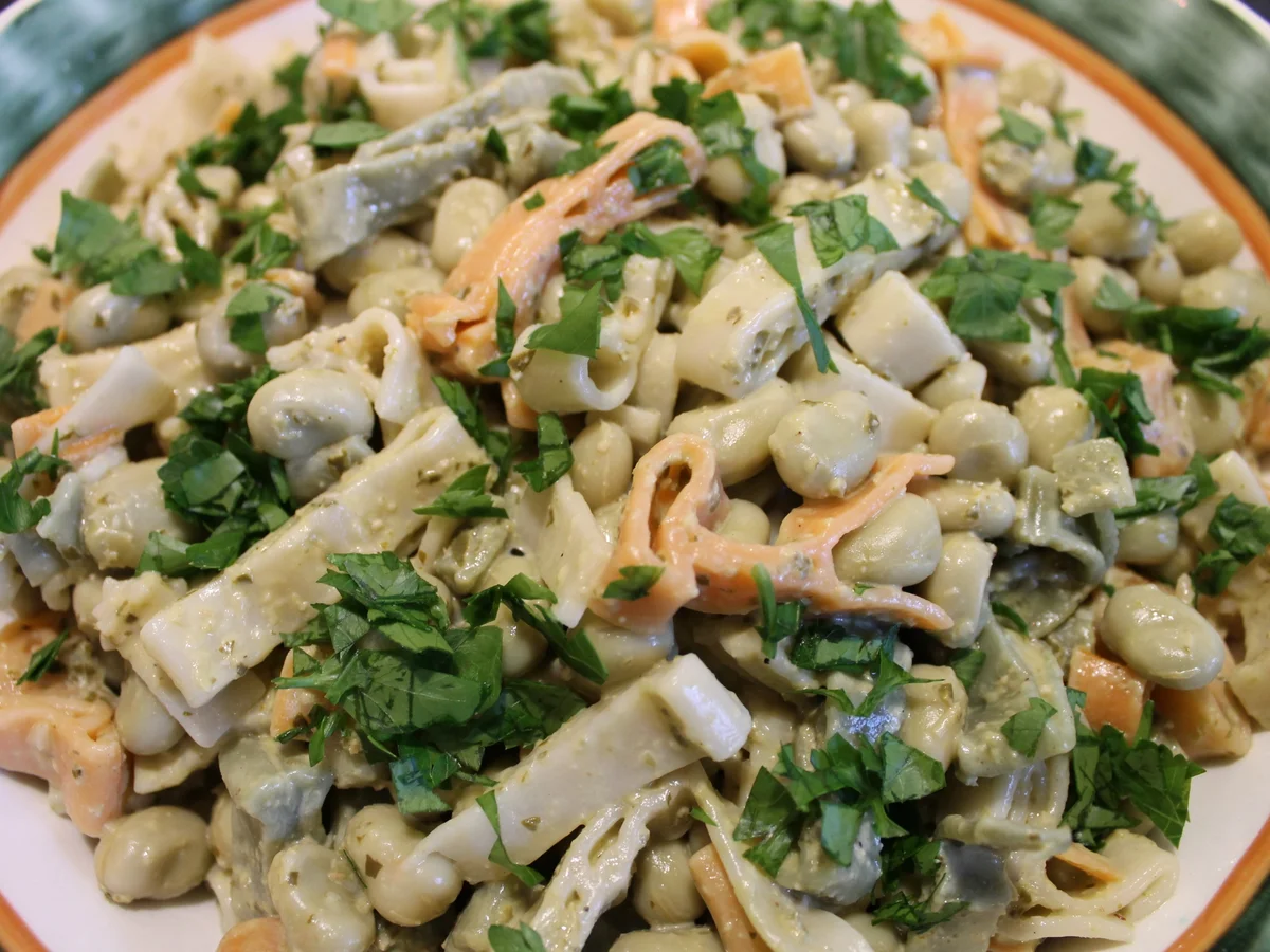 Pastasalat mit Pesto alla Genovese - Rezept - Bild Nr. 3