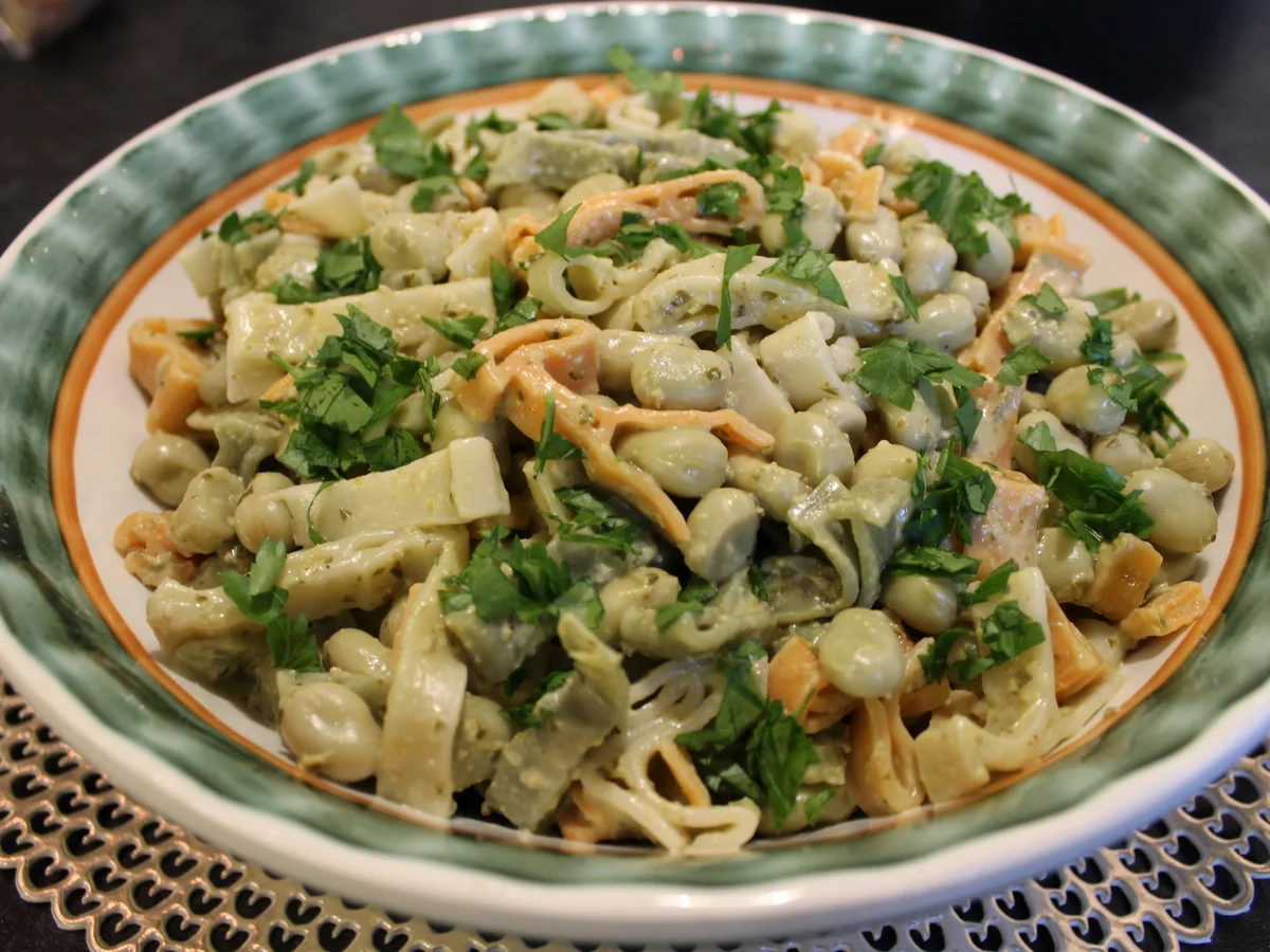 Pastasalat mit Pesto alla Genovese - Rezept - Bild Nr. 5