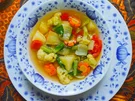 Klare Blumenkohlsuppe mit Gemüse - Rezept - Bild Nr. 2