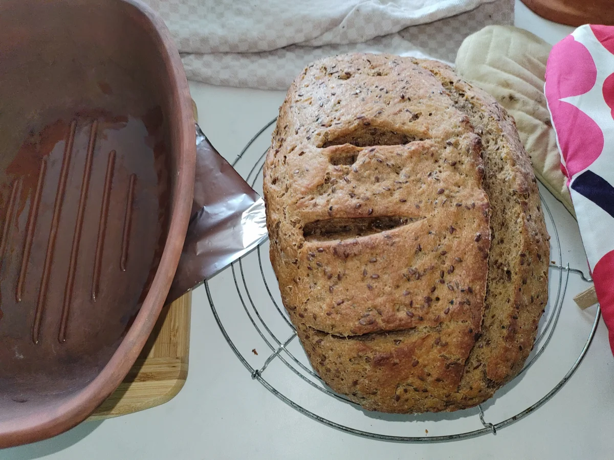 Mischbrot aus dem Römertopf II - Rezept - Bild Nr. 16351
