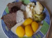 Rezept: Tafelspitz mit Meerrettich-Rahmsauce, Bluccoli und Drillingen Bild Nr. 2 Tafelspitz mit Meerrettich-Rahmsauce, Bluccoli und Drillingen - Rezept - Bild Nr. 2