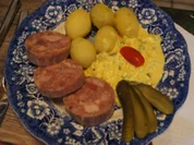 Bauernsülze mit herzhafter Remoulade und kleinen Pellkartoffeln - Rezept - Bild Nr. 2