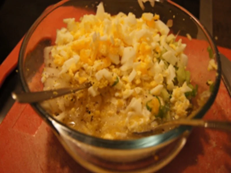 Bauernsülze mit herzhafter Remoulade und kleinen Pellkartoffeln - Rezept - Bild Nr. 5