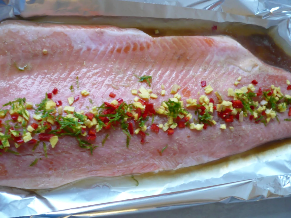 Gewürzter Lachs mit Zitronen- Risotto - Rezept - Bild Nr. 6