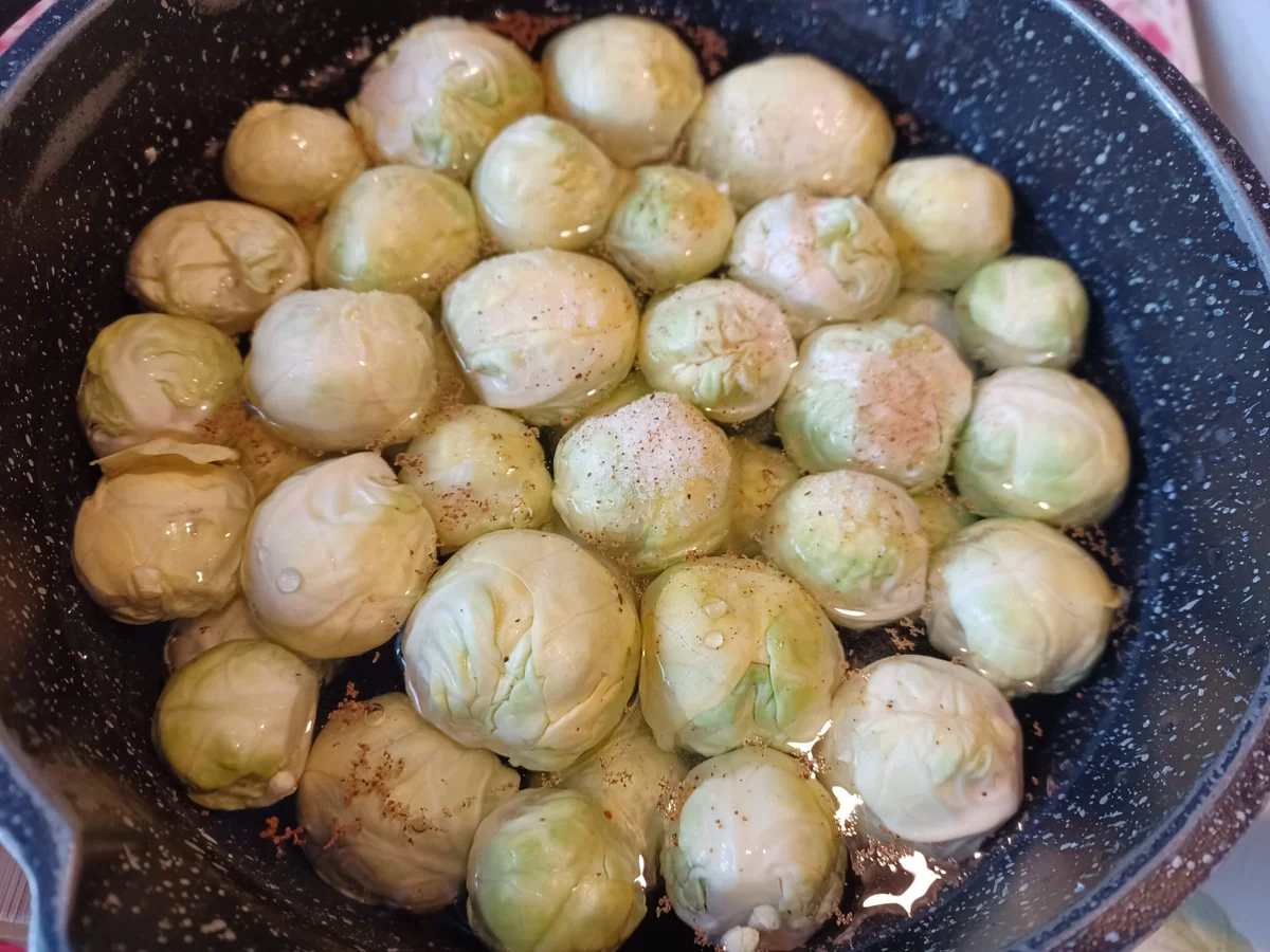 Rezept: Schnitzel mit Pommes und Rosenkohl / Blumenkohl Bild Nr. 16349 Schnitzel mit Pommes und Rosenkohl / Blumenkohl - Rezept - Bild Nr. 16349