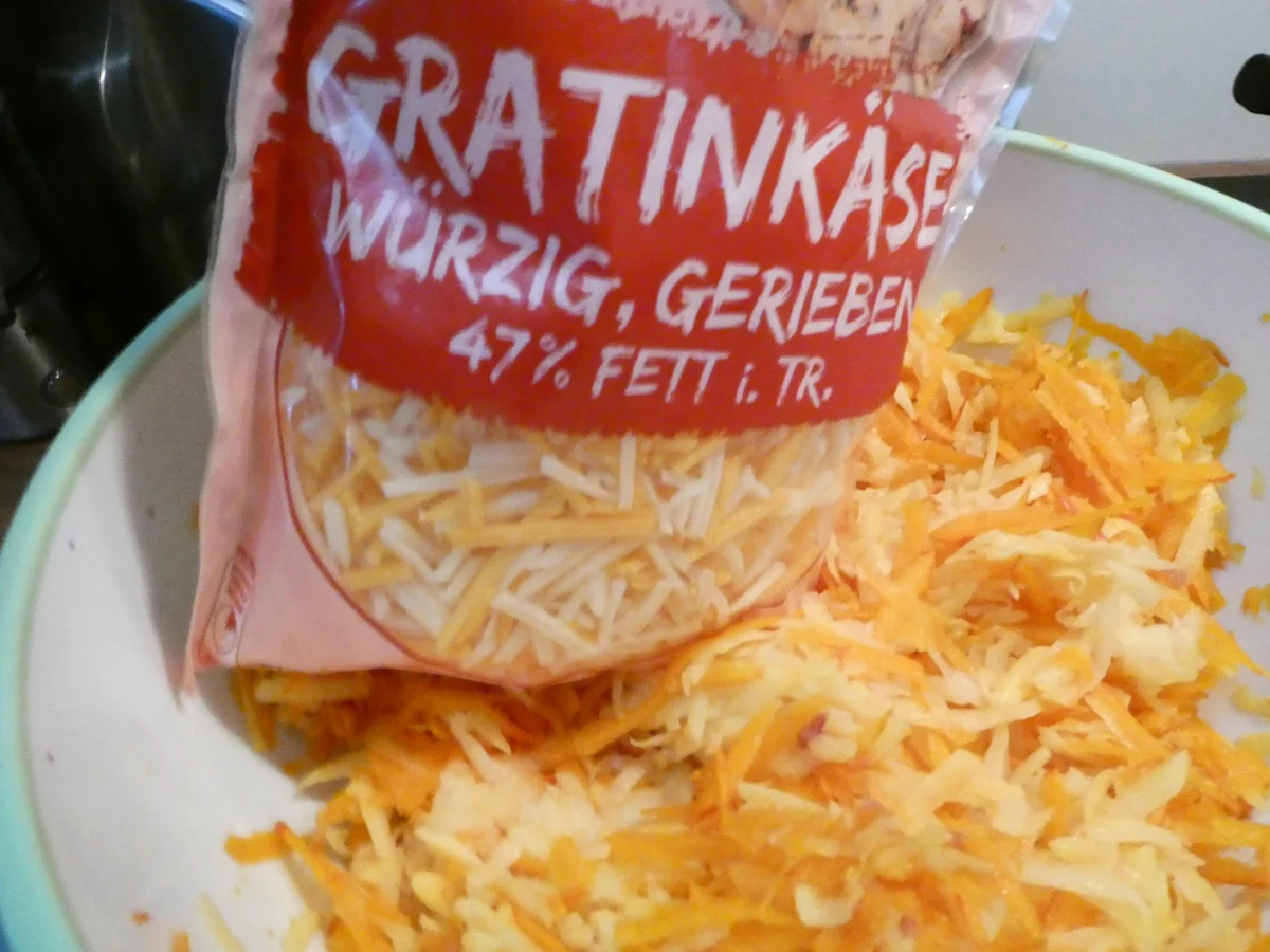 Rezept: Kartoffel-Kürbis-Rösti im Ofen Bild Nr. 16353 Kartoffel-Kürbis-Rösti im Ofen - Rezept - Bild Nr. 16353