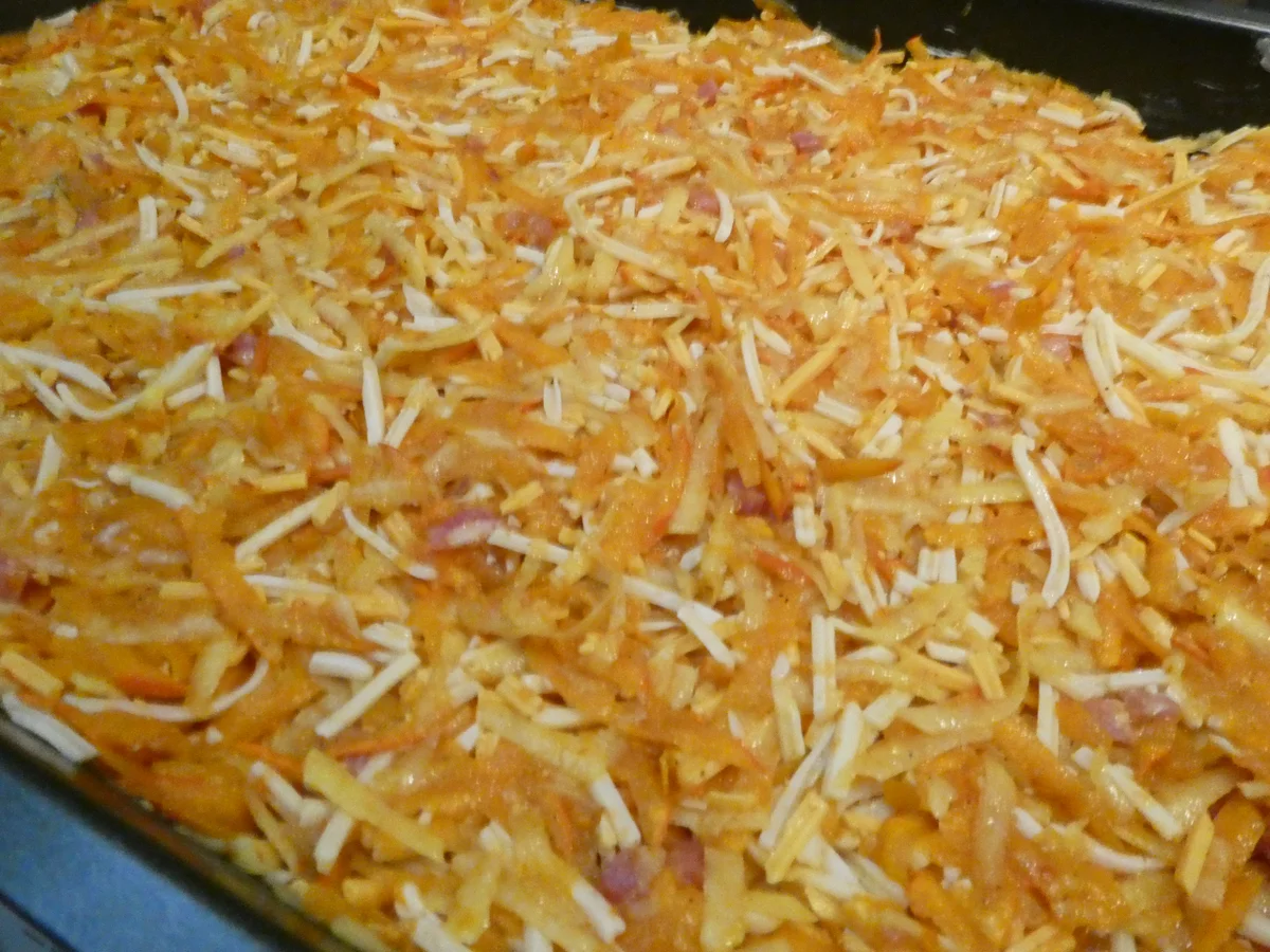 Rezept: Kartoffel-Kürbis-Rösti im Ofen Bild Nr. 16356 Kartoffel-Kürbis-Rösti im Ofen - Rezept - Bild Nr. 16356