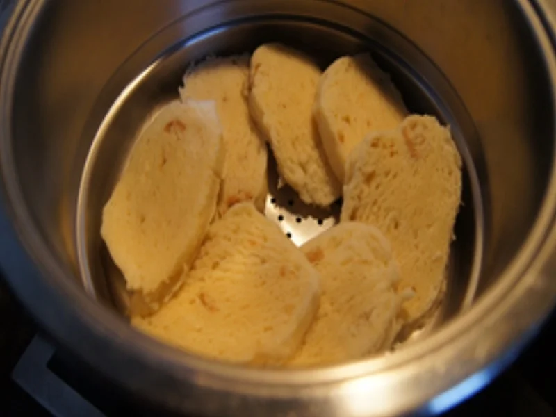 Rezept: Brägenwurst mit Preiselbeer-Rotkohl und tschechischen Knödeln Bild Nr. 8 Brägenwurst mit Preiselbeer-Rotkohl und tschechischen Knödeln - Rezept - Bild Nr. 8