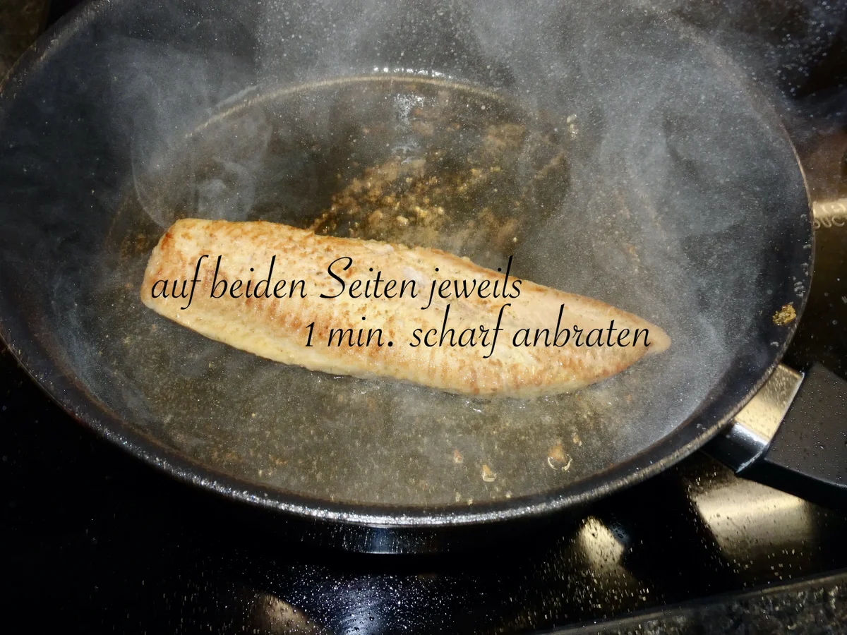 Glasiertes Welsfilet im Rucola Salatbett - Rezept - Bild Nr. 9