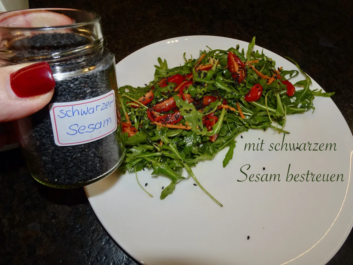 Glasiertes Welsfilet im Rucola Salatbett - Rezept - Bild Nr. 16361