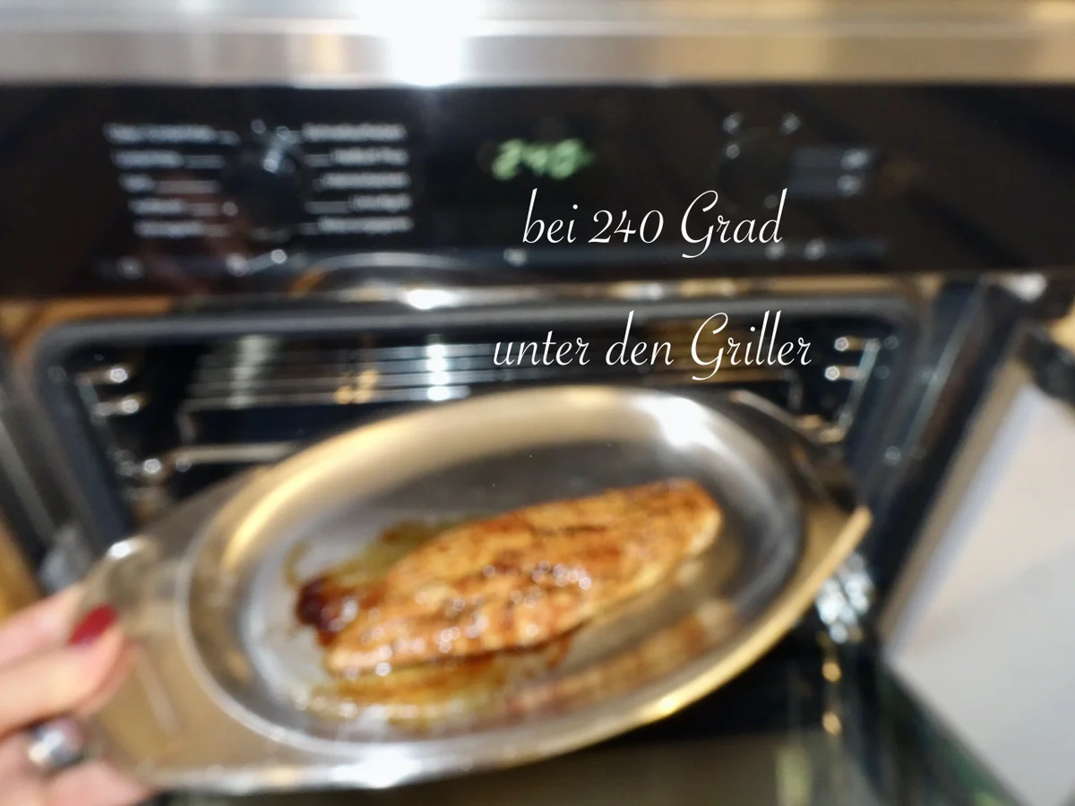 Glasiertes Welsfilet im Rucola Salatbett - Rezept - Bild Nr. 16362