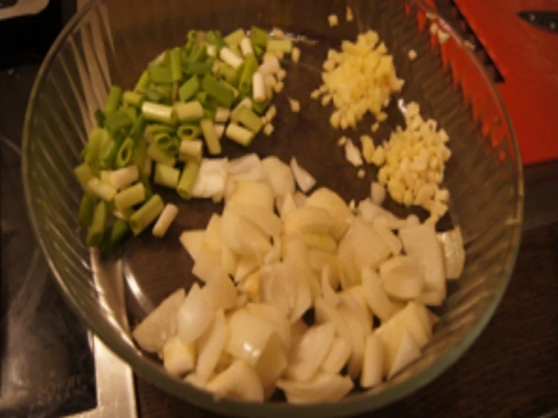 Hähnchen mit Gemüse süß-sauer und gelber Basmatireis - Rezept - Bild Nr. 16391