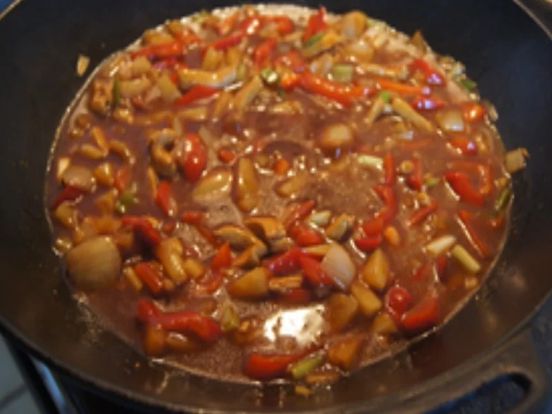 Hähnchen mit Gemüse süß-sauer und gelber Basmatireis - Rezept - Bild Nr. 16400