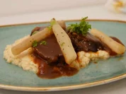 Geschmorte Ochsenbacke mit Selleriepüree und Schwarzwurzel - Rezept - Bild Nr. 2