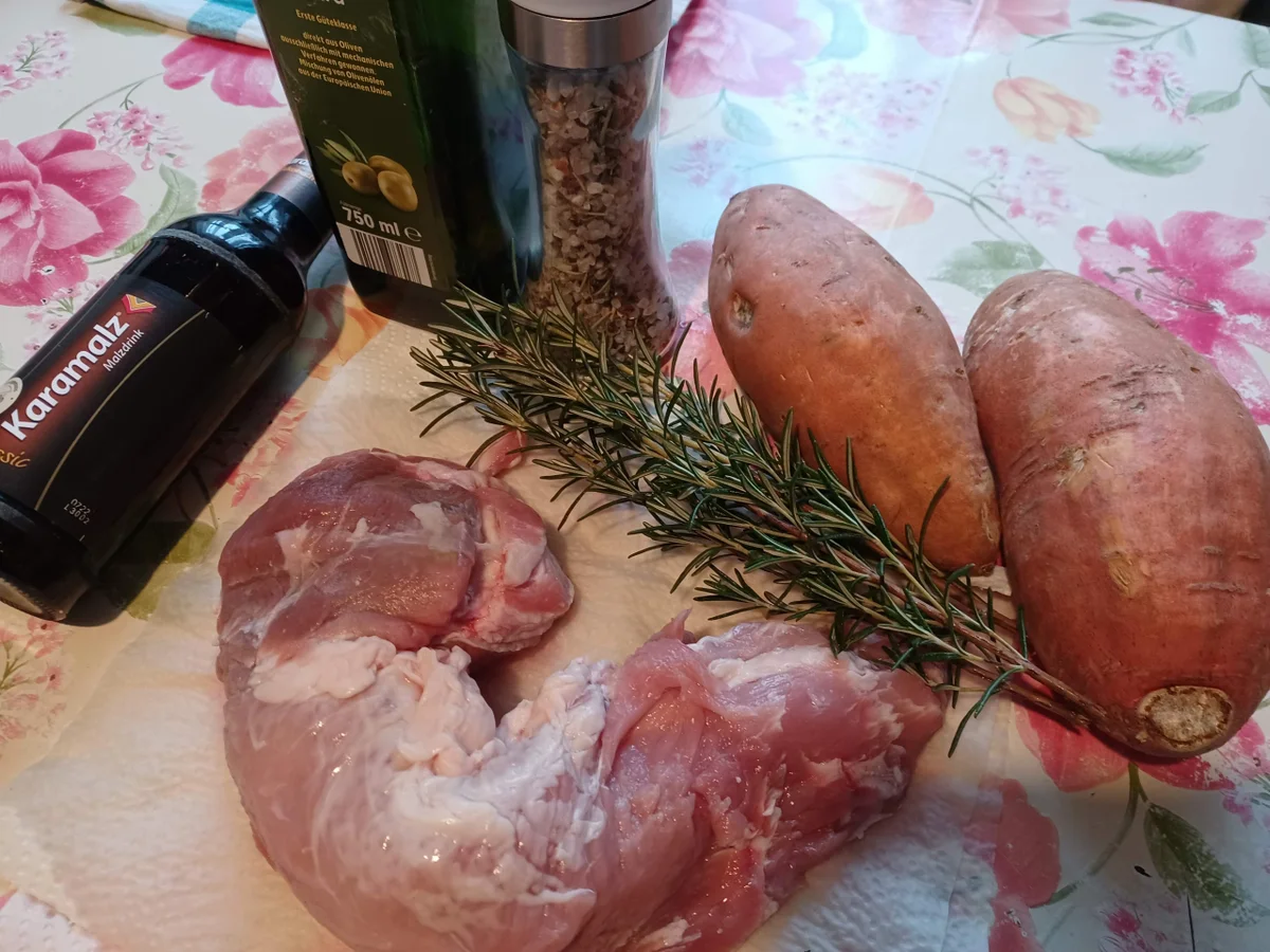 Schweinefilet mit Süßkartoffeln - Rezept - Bild Nr. 16389