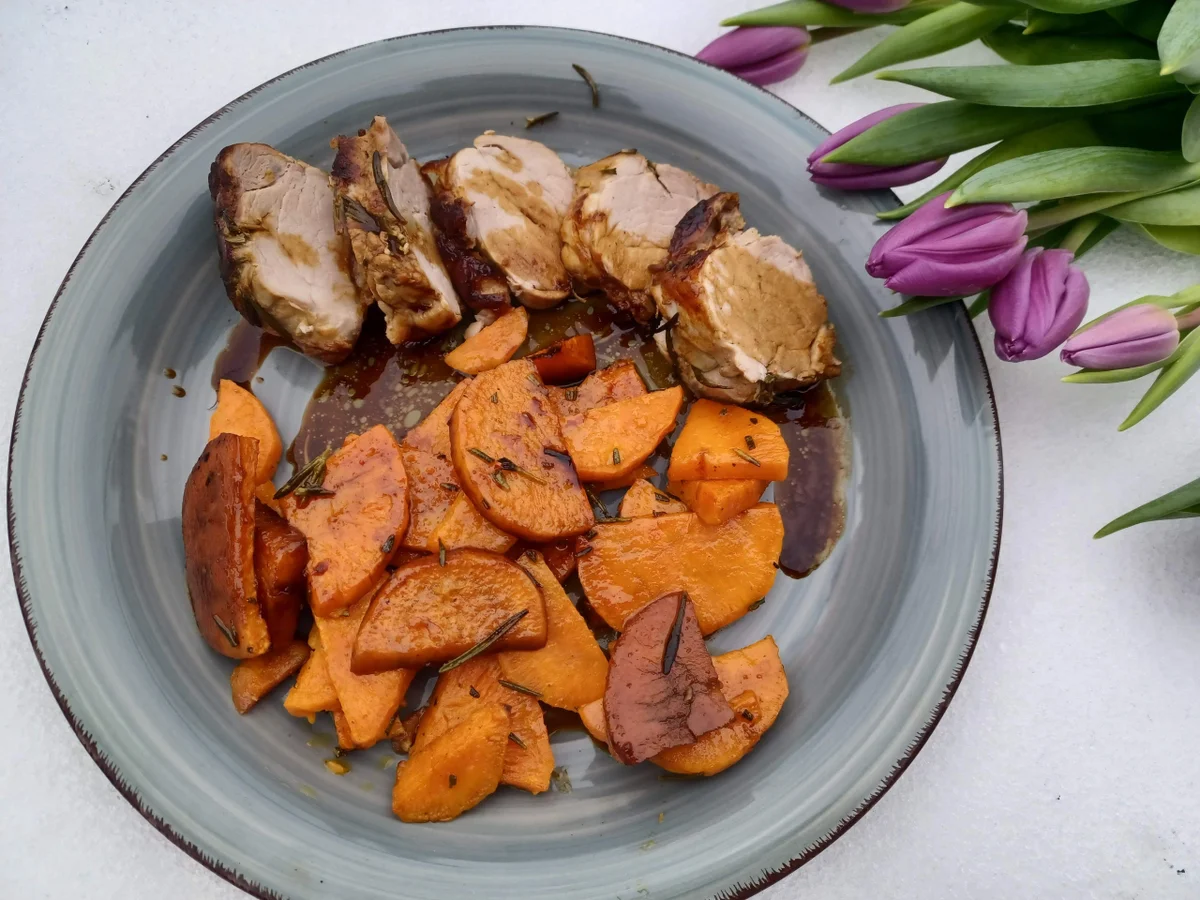Schweinefilet mit Süßkartoffeln - Rezept - Bild Nr. 16398