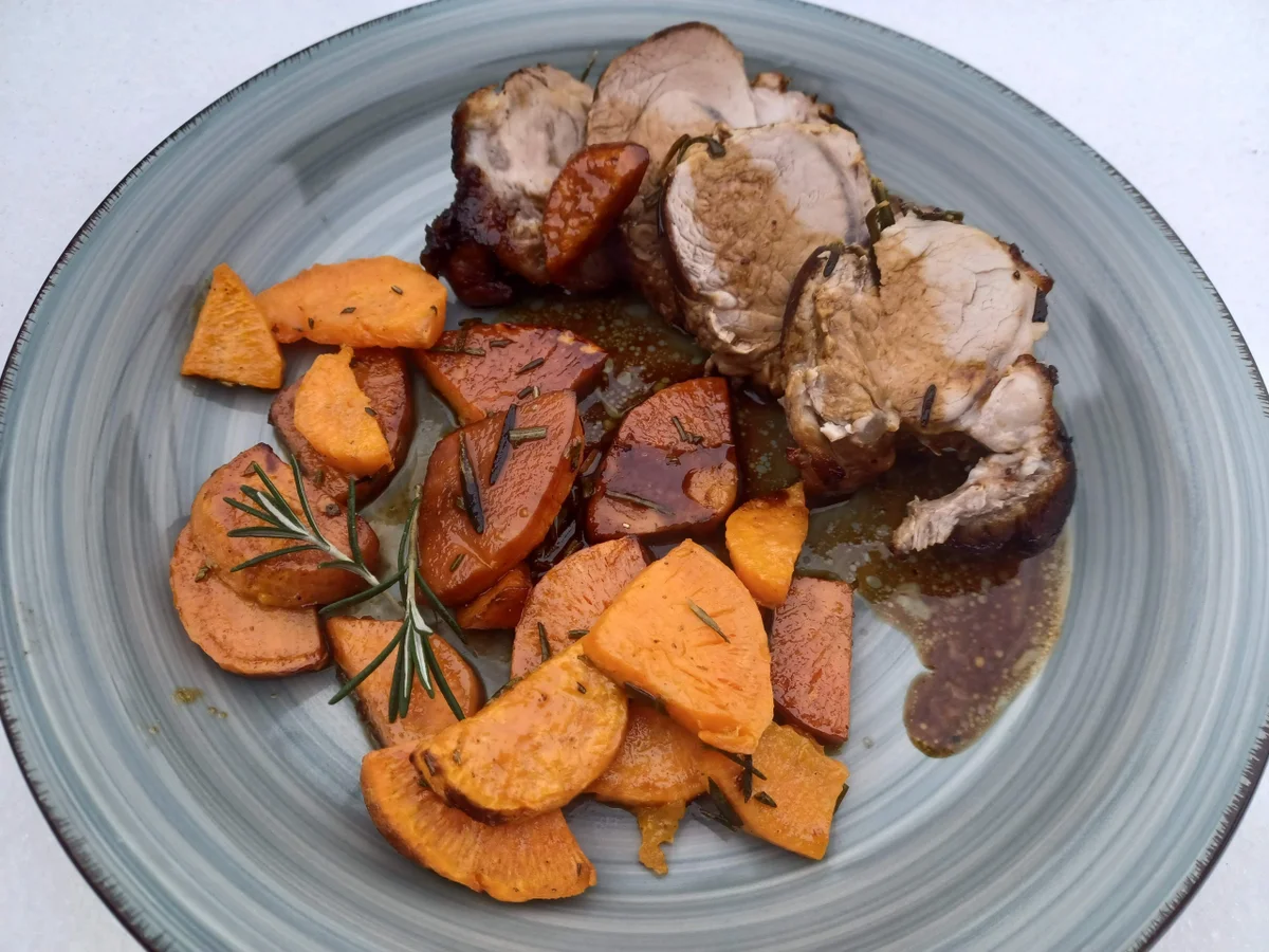 Schweinefilet mit Süßkartoffeln - Rezept - Bild Nr. 16399
