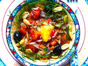 Gemischter Salat mit Paprika, Tomaten und Radieschen - Rezept - Bild Nr. 2