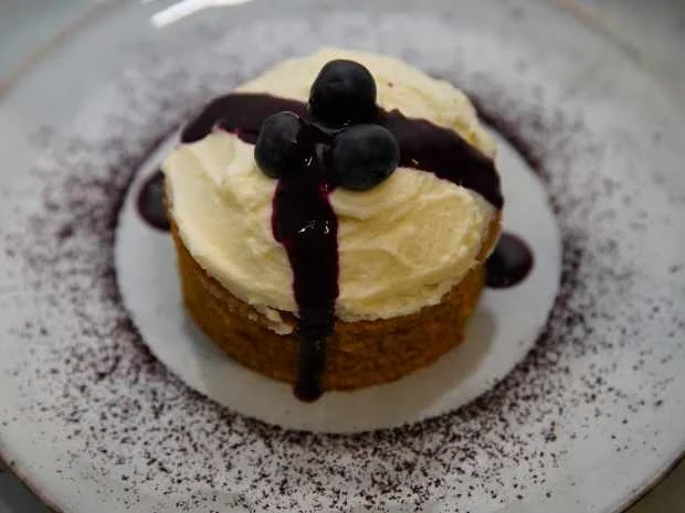 Rezept: Pumpkin Pie mit Heidelbeersauce Bild Nr. 2 Pumpkin Pie mit Heidelbeersauce - Rezept - Bild Nr. 2