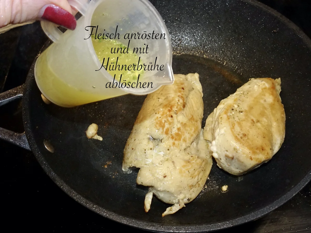 Rezept: Sardische Gemüsepfanne, Hühnerfilet & Tomaten-Spaghetti-Nester Bild Nr. 16402 Sardische Gemüsepfanne, Hühnerfilet & Tomaten-Spaghetti-Nester - Rezept - Bild Nr. 16402