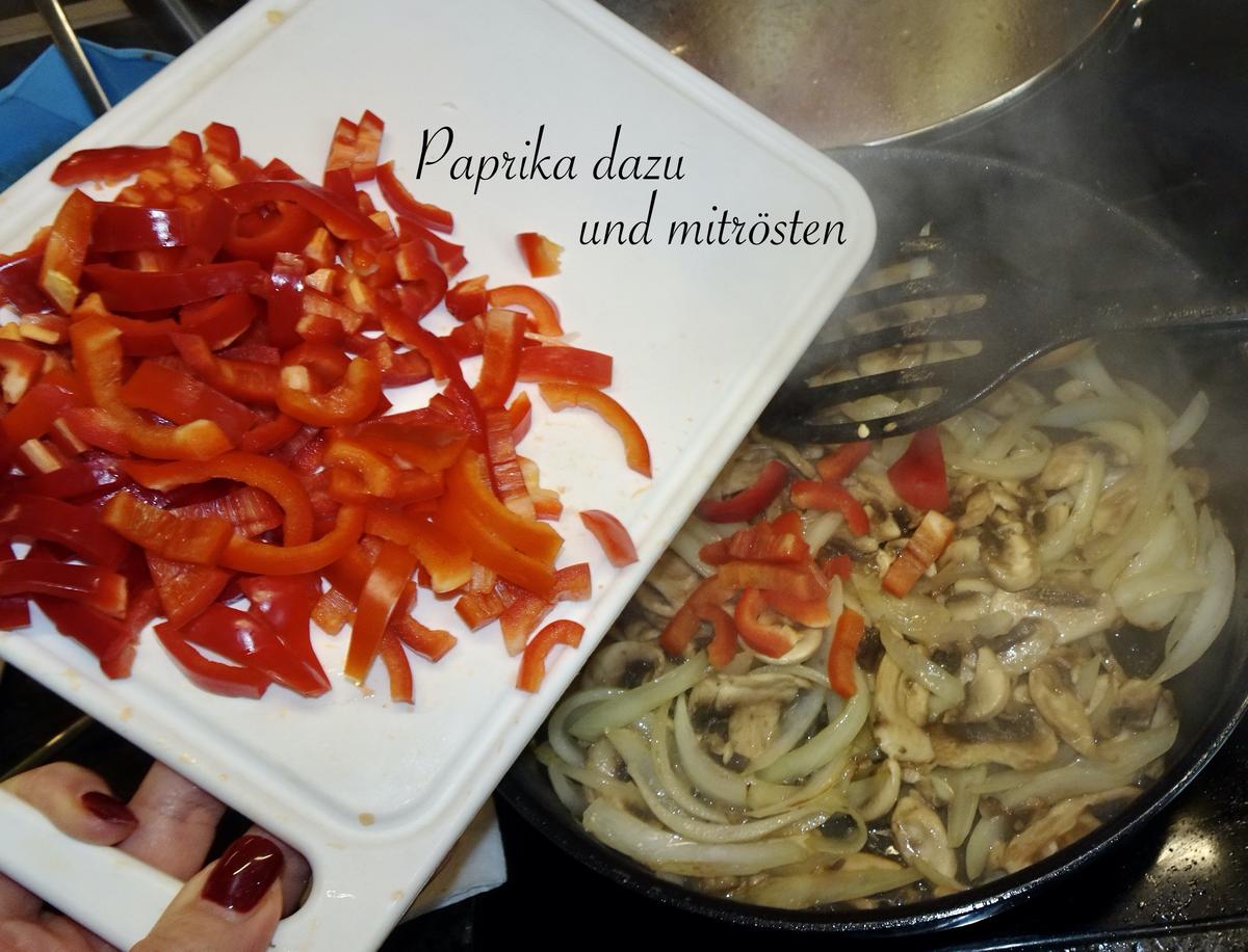 Sardische Gemüsepfanne, Hühnerfilet & Tomaten-Spaghetti-Nester - Rezept - Bild Nr. 16409